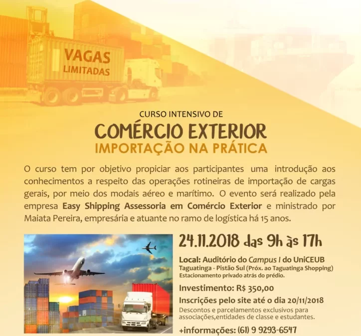 Capacitação em importação, uma ótima alternativa de negócios